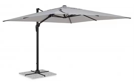 Jasnoszary parasol z nogą boczną 3x4 m VEGA bizzotto noga antracyt Jasnoszary parasol z nogą boczną 3x4 m VEGA bizzotto noga antracyt