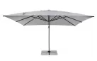 Parasol obrotowy aluminiowy antracyt poszycie jasnoszare INES 4x4 bizzotto