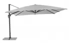 Parasol obrotowy aluminiowy antracyt poszycie jasnoszare INES 4x4 bizzotto
