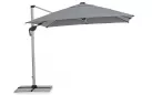 Parasol obrotowy z oświetleniem LED noga boczna aluminium anodowane poszycie szare INES 3x3 