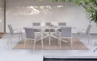 Komplet stołowy ze stołem ISACCO i krzesłami Ordeon Bizzotto