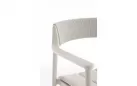 Beżowe aluminiowe krzesło obiadowe na taras ROPERY Bizzotto