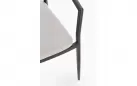 Krzesło obiadowe na taras grafitowe aluminium szarobeżowa lina MILLOR bizzotto 