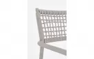 Krzesło obiadowe na taras beżowe aluminium szarobeżowa lina CALETA bizzotto 
