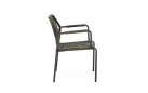 Krzesło obiadowe na taras grafitowe aluminium liwkowa lina RAJADA bizzotto 
