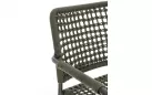 Krzesło obiadowe na taras grafitowe aluminium liwkowa lina RAJADA bizzotto 