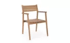Krzesło z podłokietnikami z drewna teakowego premium ADRIEL Bizzotto