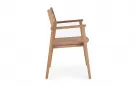 Krzesło z podłokietnikami z drewna teakowego premium ADRIEL Bizzotto