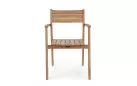 Krzesło z podłokietnikami z drewna teakowego premium ADRIEL Bizzotto