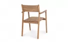 Krzesło z podłokietnikami z drewna teakowego premium ADRIEL Bizzotto