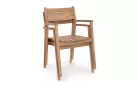 Krzesło z podłokietnikami z drewna teakowego premium ADRIEL Bizzotto