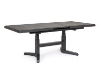 Stół ogrodowy aluminiuwy grafitowy podnoszony i rozkładany ROBERT 143-183 ceramiczny Bizzotto