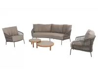 Zaokrąglona 3-osobowa sofa wypoczynkowa CAPALBIO  4SO
