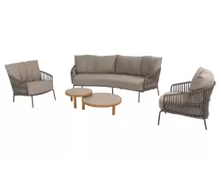 Zaokrąglona 3-osobowa sofa wypoczynkowa CAPALBIO  4SO