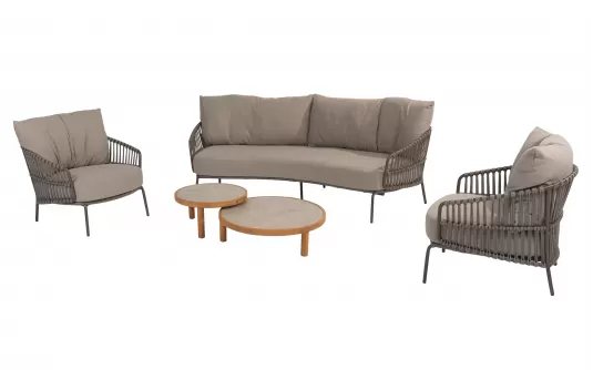 Zaokrąglona 3-osobowa sofa wypoczynkowa CAPALBIO 4SO Zaokrąglona 3-osobowa sofa wypoczynkowa CAPALBIO 4SO