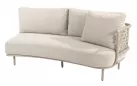 Szeroka sofa szezlong beżowa na taras SARDINIA 4SO aluminium i sznurek 