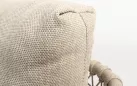 Szeroka sofa szezlong beżowa na taras SARDINIA 4SO aluminium i sznurek 
