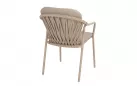 Szataplowane beżowe krzesło ogrodowe MANITOBA 4SO lina polipropylenowa