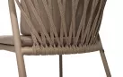 Szataplowane beżowe krzesło ogrodowe MANITOBA 4SO lina polipropylenowa