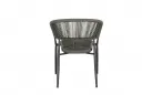 Sztaplowane krzesło ogrodowe ALGAIDA Bizzotto technorattan oliwkowy kolor / nogi antracyt