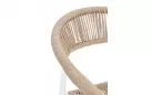 Krzesło na taras beżowe o lekkiej konstrukcji JANDIA Bizzotto aluminium / technorattan