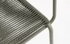 24x Krzesło do ogródków kawiarnianych JABLE Bizzotto sztaplowane / noga oliwkowa / technorattan oliwkowy