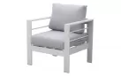 Komplet wypoczynkowy aluminiowy na taras JACO biały
