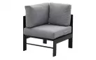 Aluminiowy komplet narożny na taras z wyższym stołem RAFAEL szary