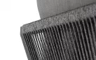 Sofa ogrodowa aluminowa antracytowa PEP plecionka lina polipropylenowa