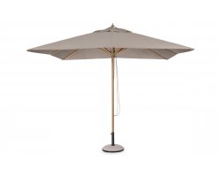 Parasol ogrodowy noga centralna aluminowa powłoka drewnopodobna ECLIPSE poszycie taupe