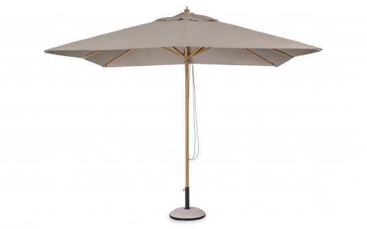 Parasol ogrodowy noga centralna aluminowa powłoka drewnopodobna ECLIPSE poszycie taupe