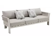 Nowoczesna beżowa 3-osobowa sofa wypoczynkowa na taras BORROMEO Lounge Higold beżowy