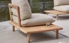 SLING Luksusowy narożnik ogrodowy z teaku z poduszkami All Weather