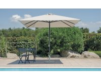 Parasol ogrodowy BORA aluminium noga antracyt 3×3 m akryl lub Olefin profile aluminiowe