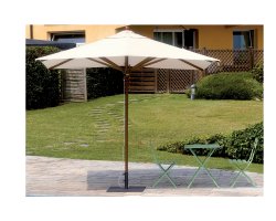 Parasol ogrodowy TORINO drewno 3x2 m akryl Olefin profile drewniane