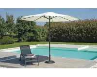 Parasol ogrodowy BLOOM Ø3 m aluminium noga antracyt poliester ecru