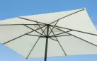 Parasol ogrodowy BLOOM 3x2 m aluminium poliester ecru noga centralna antracytowa lub biała