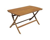 Stół ogrodowy CASTIGLIONE 140×80 składany z drewna akacjowego na taras