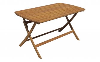 Stół ogrodowy CASTIGLIONE 140×80 składany z drewna akacjowego na taras