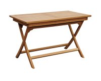 Stół ogrodowy LIPARI 120×70 składany z drewna teak na balkon lub taras
