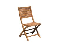 Krzesło ogrodowe PIETRASANTA składane z drewna akacjowego bez podłokietników