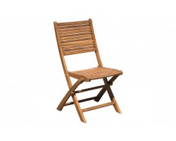 Krzesło ogrodowe PIETRASANTA składane z drewna akacjowego bez podłokietników