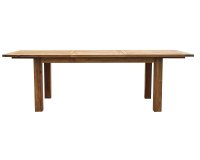 Stół ogrodowy SUMATRA 180/250×100 z drewna tekowego z recyklingu rozkładany