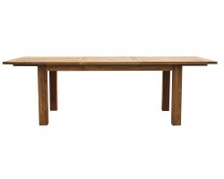 Stół ogrodowy SUMATRA 180/250×100 z drewna tekowego z recyklingu rozkładany