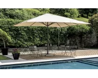 Parasol ogrodowy aluminiowy z otwieraniem teleskopowym BIG 5x5 m
