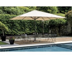 Parasol ogrodowy aluminiowy z otwieraniem teleskopowym BIG 5x5 m