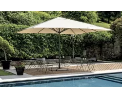 Parasol ogrodowy aluminiowy z otwieraniem teleskopowym BIG 5x5 m