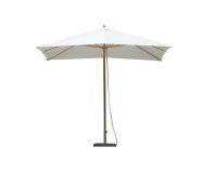 BAMBU 3×2 m parasol ogrodowy z bambusa z tkaniną ecru