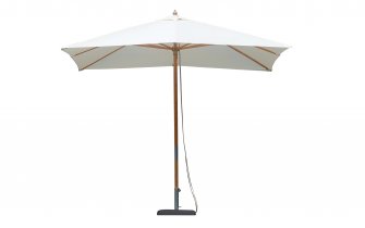 BAMBU 3×3 m parasol ogrodowy z bambusa z tkaniną ecru