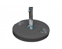 Podstawa cementowa Ø54 cm z rurą Ø55 mm – grafitowa 